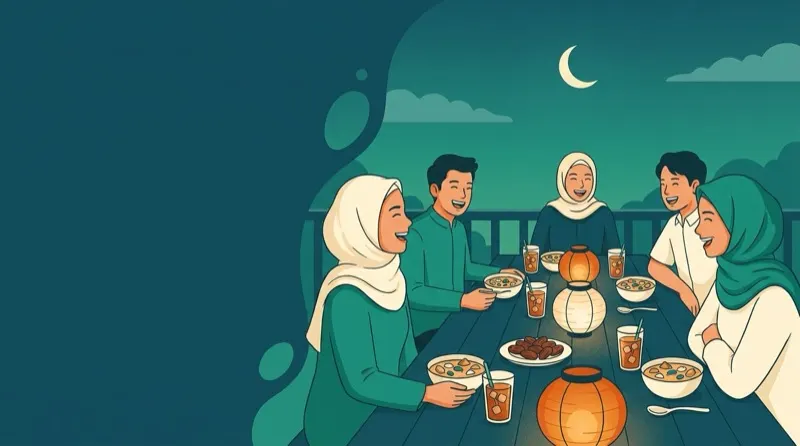Ilustrasi buka puasa bersama